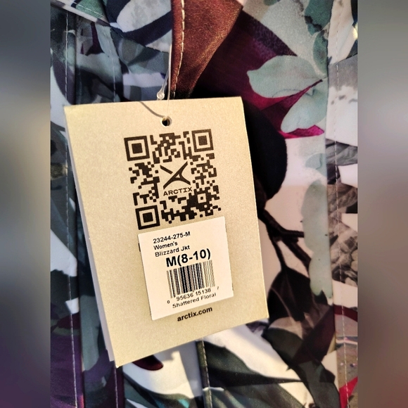 New Women Arctix Blizzard Floral Jacket Size Medium 8-10 - Picture 3 of 4